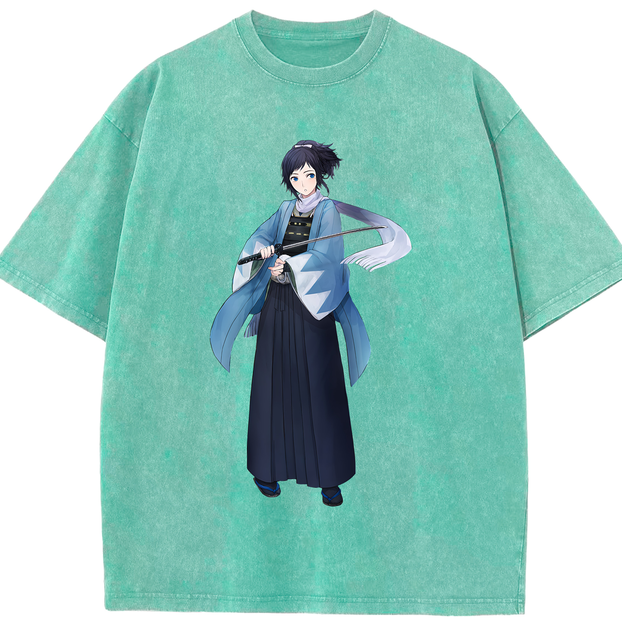 （画像用） 刀剣乱舞 Touken Ranbu 綿100% ヴィンテージ風 半袖Tシャツ（フロントプリント）